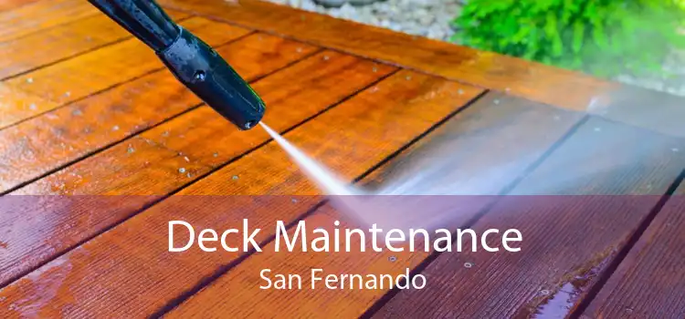 Deck Maintenance San Fernando